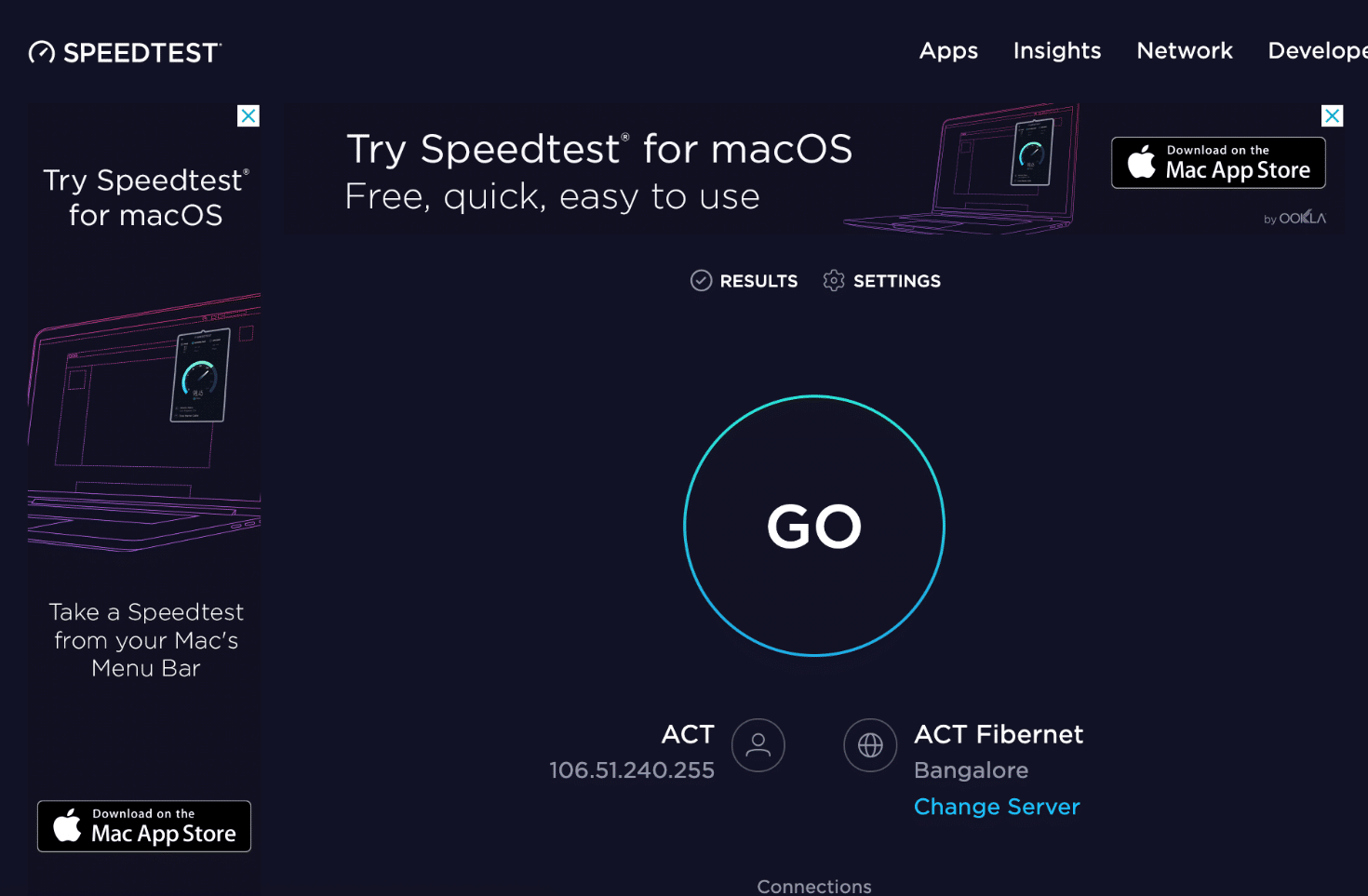 スピードテスト