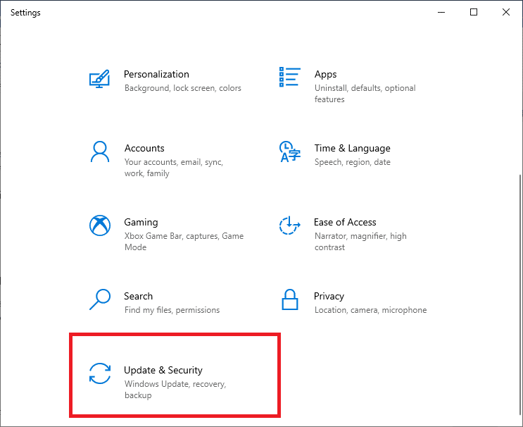 アップデートとセキュリティ。コンピュータがiPhoneを認識しない