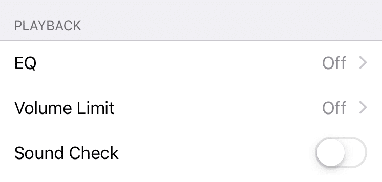 Nonaktifkan Equalizer dengan menonaktifkannya | Cara Membuat AirPods Lebih Keras