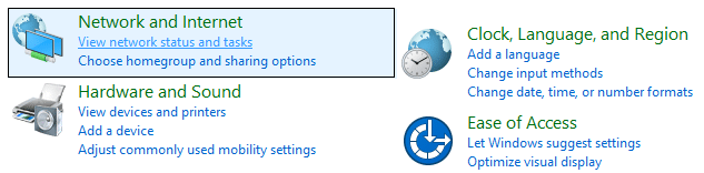 Ağ ve İnternet'i ve ardından Ağ durumunu ve görevlerini görüntüle'yi tıklayın.