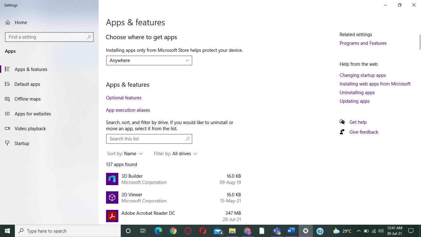 استخدم حقل البحث في هذه القائمة لتحديد موقع هذه البرامج غير المتوافقة ، حيث رفض اتصال ProgramsFix أي معلومات أخرى خطأ Minecraft
