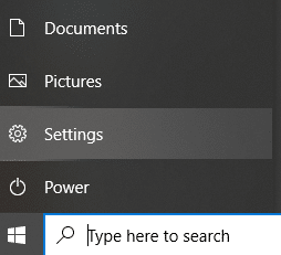 اضغط على مفتاح Windows وحدد خيار الإعدادات. إصلاح الاتصال رفض عدم وجود مزيد من المعلومات خطأ Minecraft