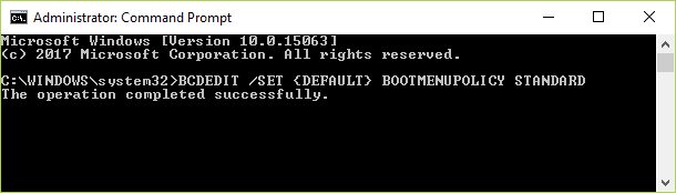 ปิดการใช้งาน Legacy Advanced Boot Menu
