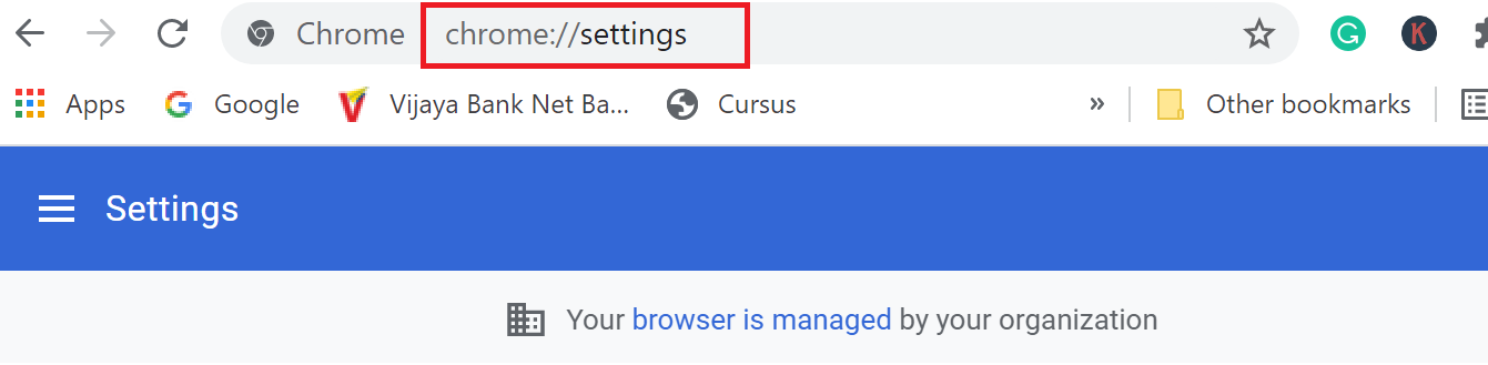pengaturan krom. Cara Memperbaiki Kesalahan Token Hulu 5