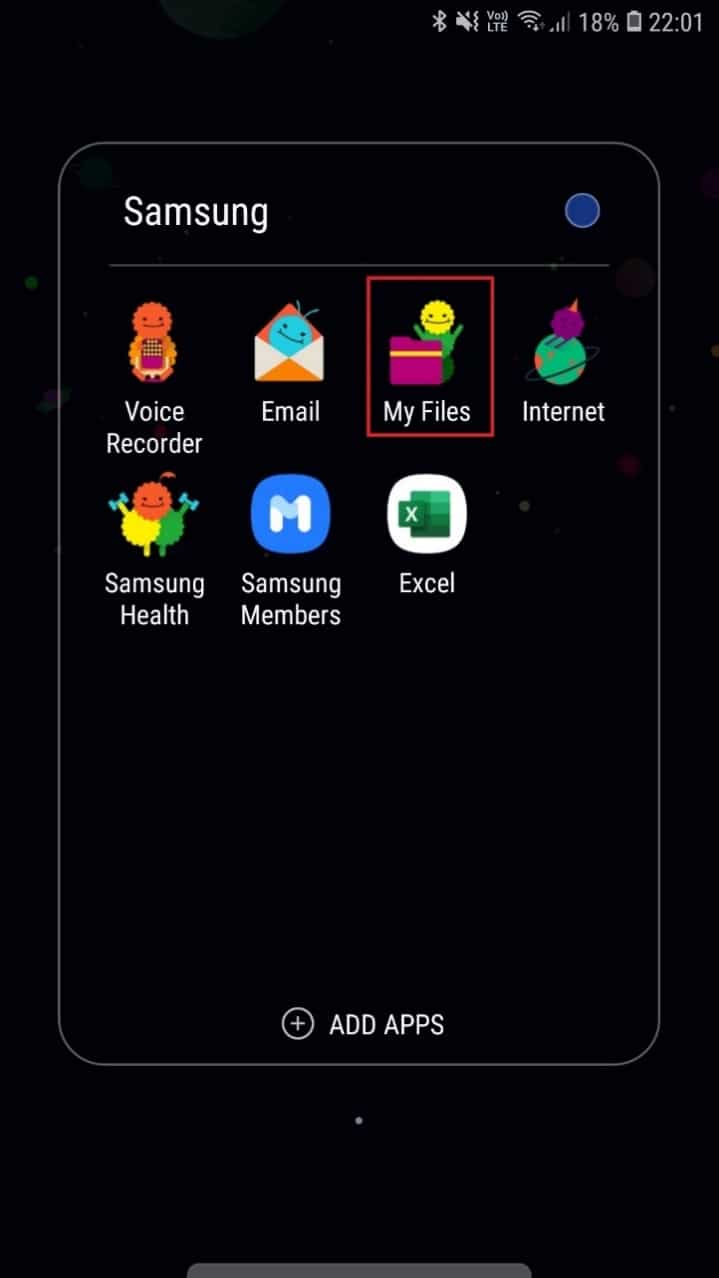 اضغط على ملفاتي. كيفية إصلاح خطأ Play Store DF-DFERH-01