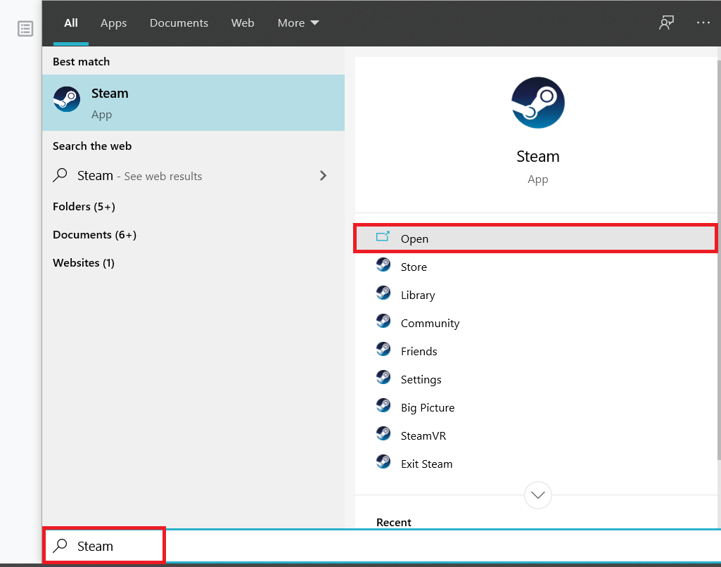 デスクトップショートカットをダブルクリックしてSteamアプリケーションを起動します