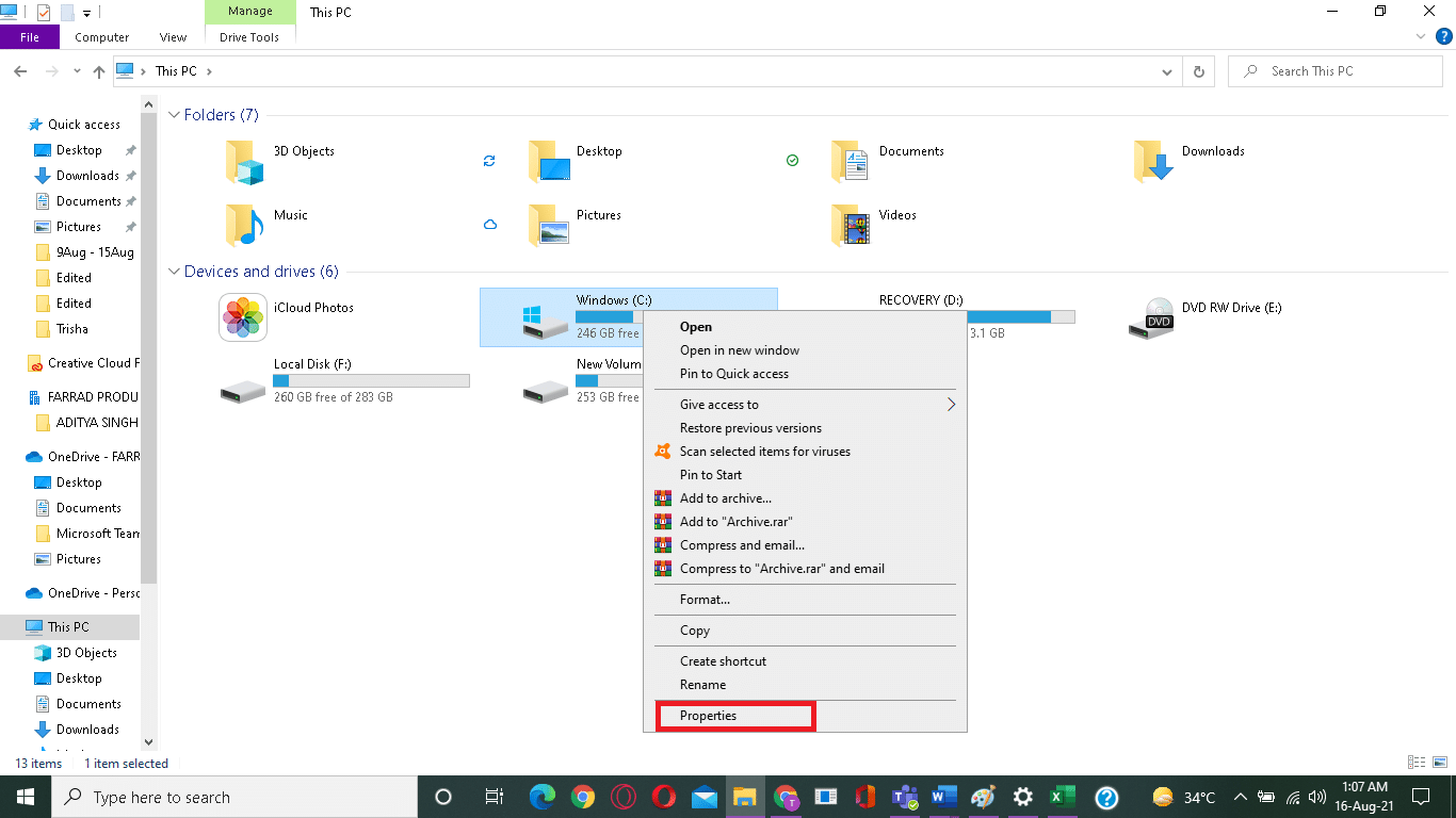 เลือกคุณสมบัติ ทำไมคอมพิวเตอร์ Windows 10 ของฉันจึงช้ามาก