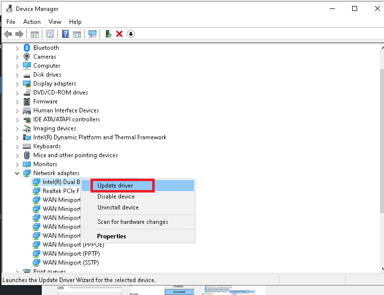 ดับเบิลคลิกที่ Network adapters ทำไมอินเทอร์เน็ตของฉันถึงตัดการเชื่อมต่อทุก ๆ สองสามนาที