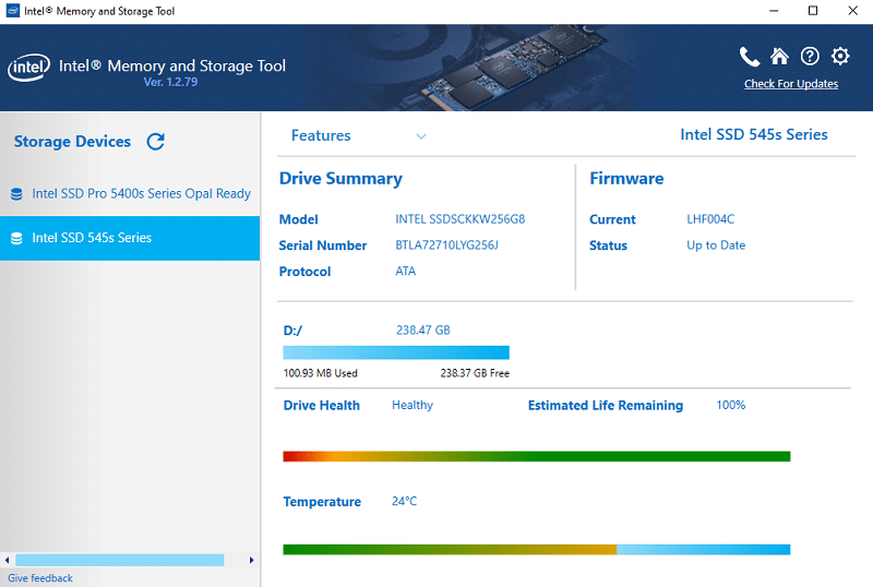 Intel Bellek ve Depolama Aracı