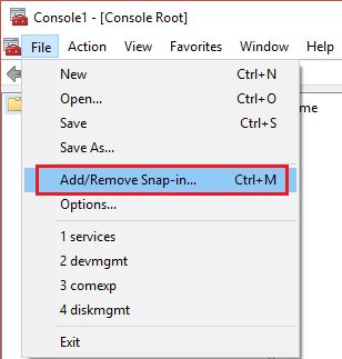 ajouter ou supprimer un composant logiciel enfichable MMC