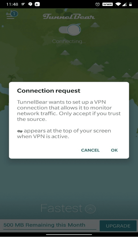 Ketuk OK. Cara Mengakses Situs yang Diblokir di Android