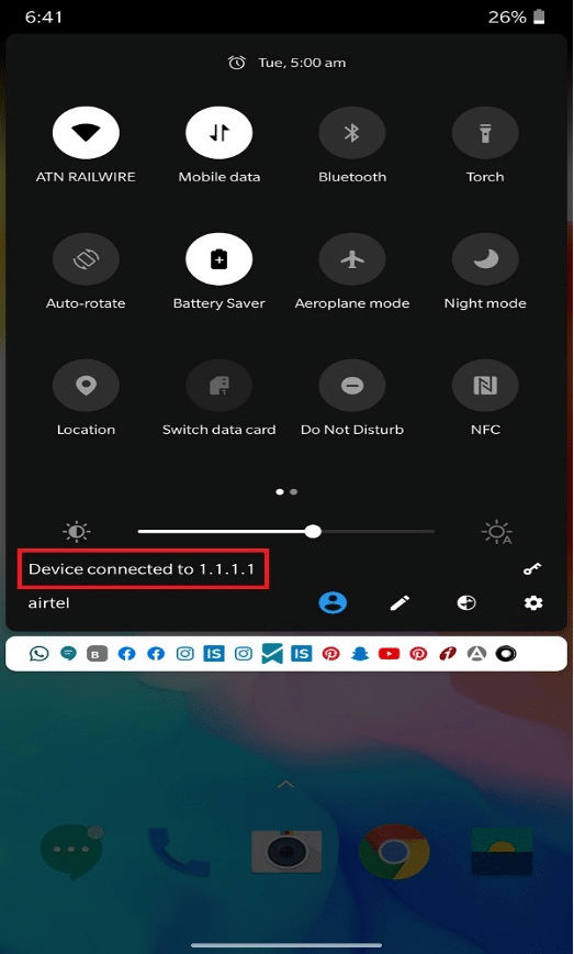 Ini akan menampilkan Perangkat yang terhubung ke 1.1.1.1. Cara Mengakses Situs yang Diblokir di Android