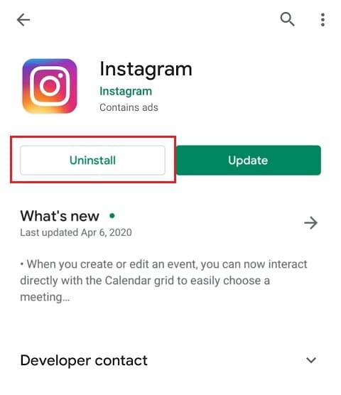 Reinstalla Instagram