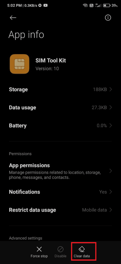 Ora seleziona Cancella dati | Come risolvere Sfortunatamente, The Process com. androide. il telefono si è fermato Errore