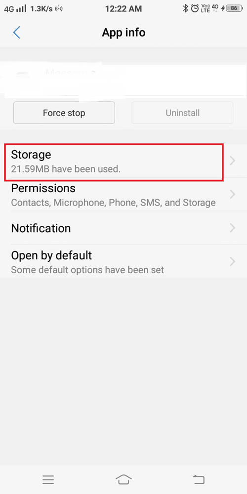 ตอนนี้แตะที่ ที่เก็บข้อมูล วิดีโอ Twitter ไม่เล่น