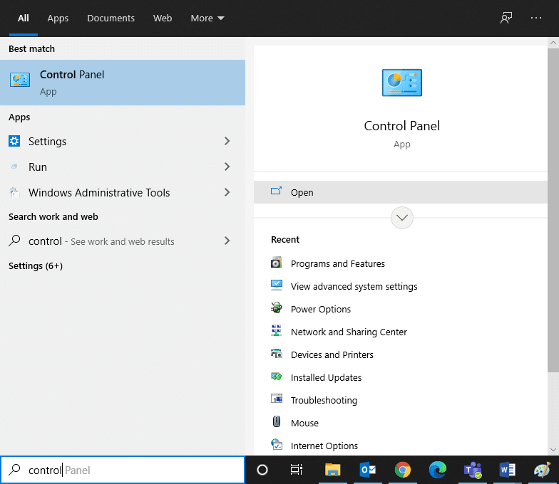 Avvia il Pannello di controllo e seleziona Sistema e sicurezza. Come impedire a Chrome di bloccare il download