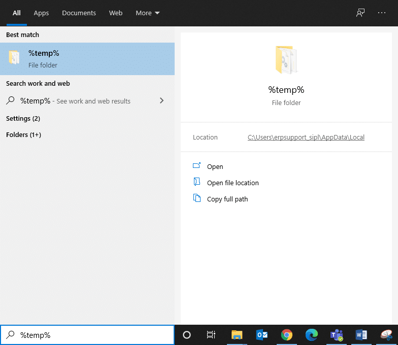 ตอนนี้ คลิกที่ เปิด เพื่อเปิดไฟล์ชั่วคราว แก้ไขการใช้งาน CPU สูง hkcmd การเริ่มต้นโมดูล hkcmd