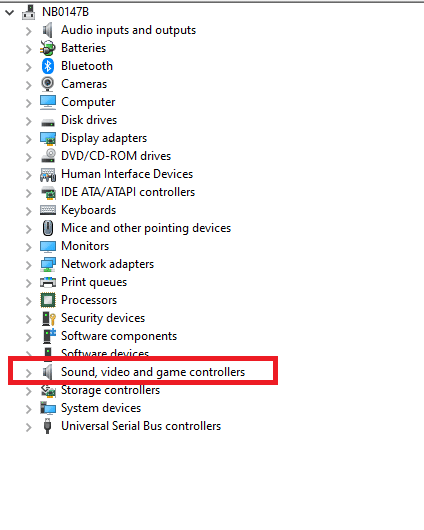 คุณจะเห็นตัวควบคุมเสียง วิดีโอ และเกมบนแผงหลัก ให้ดับเบิลคลิกที่มัน