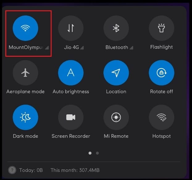 Androidの通知パネル。 Spotifyが開きません