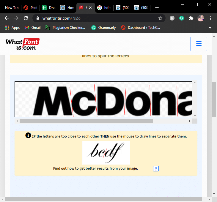 マウスを使用して線を描き、文字をユニークにします