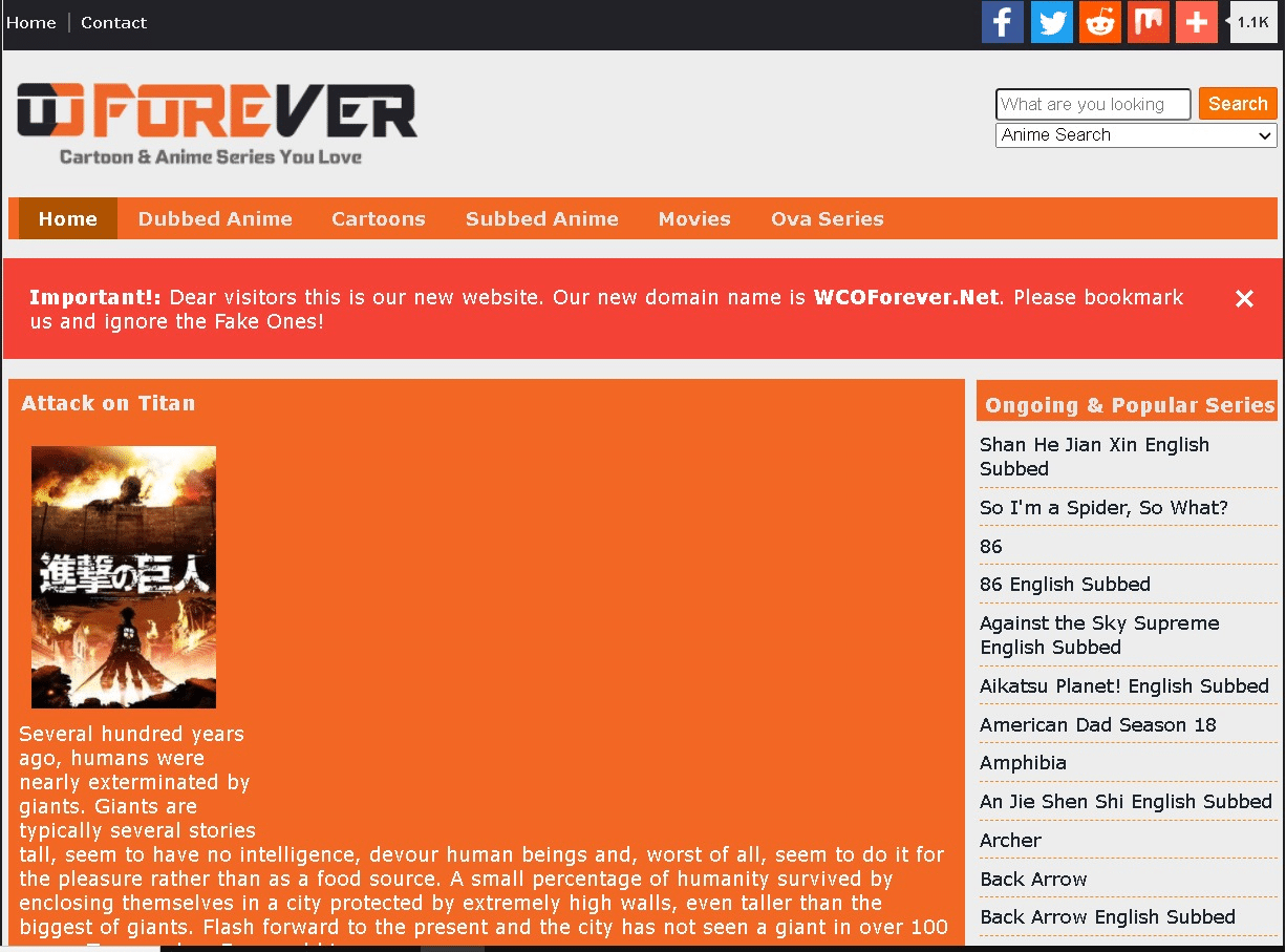ブラウザでWCOForever.Netを開きます。