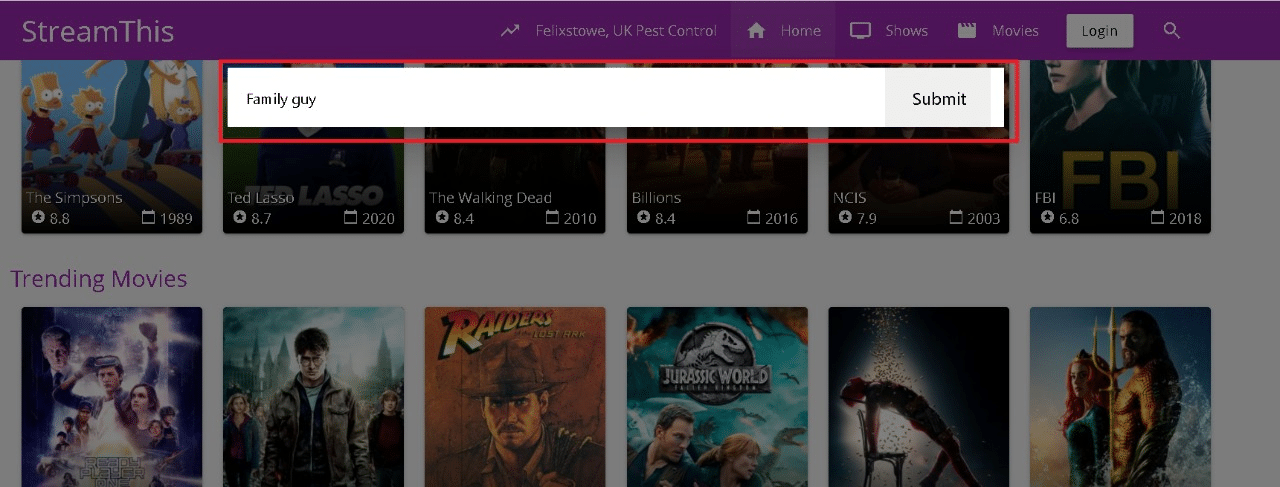 検索に移動します。ファミリーガイと入力します