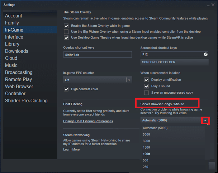下矢印記号をクリックしてPingsまたはMinuteの値を表示し、PingsまたはMinuteの低い方の値を選択します。 MHWエラーコード50382-MW1を修正