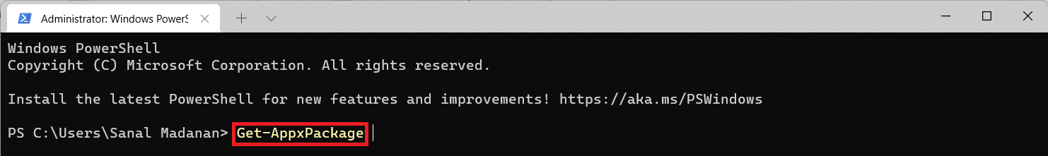 Windows PowerShell menjalankan Get-AppxPackage | Cara debloat Windows 11