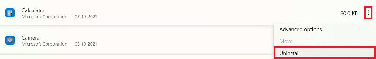 Hapus opsi di bagian Aplikasi & fitur.