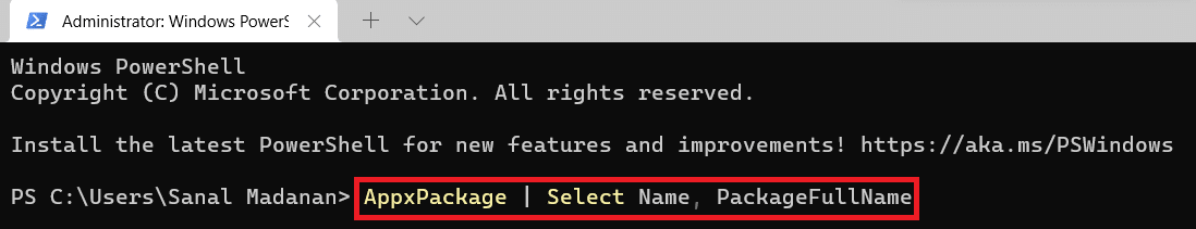 Perintah Windows PowerShell untuk menginstal daftar aplikasi yang diperkecil. Cara debloat Windows 11