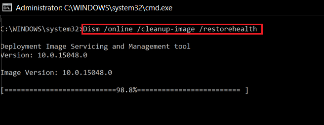 dism 恢复健康命令