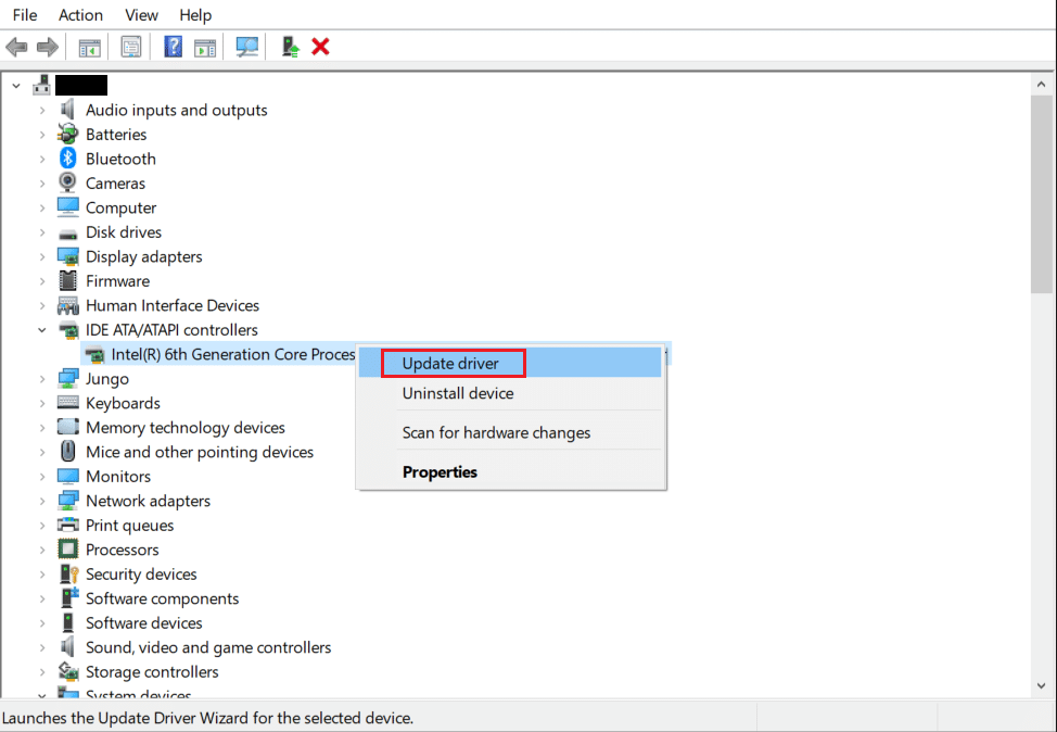 aggiorna il driver del controller ATA ATAPI nel driver del dispositivo. Risolto l'errore del dispositivo I/O