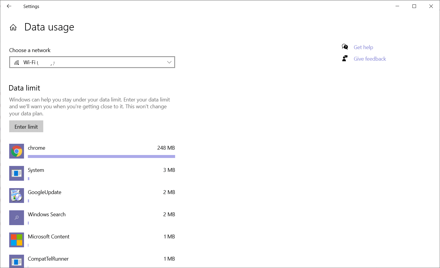 faceți clic pe „Vedeți utilizarea per aplicație”. cum să măresc viteza internetului wifi