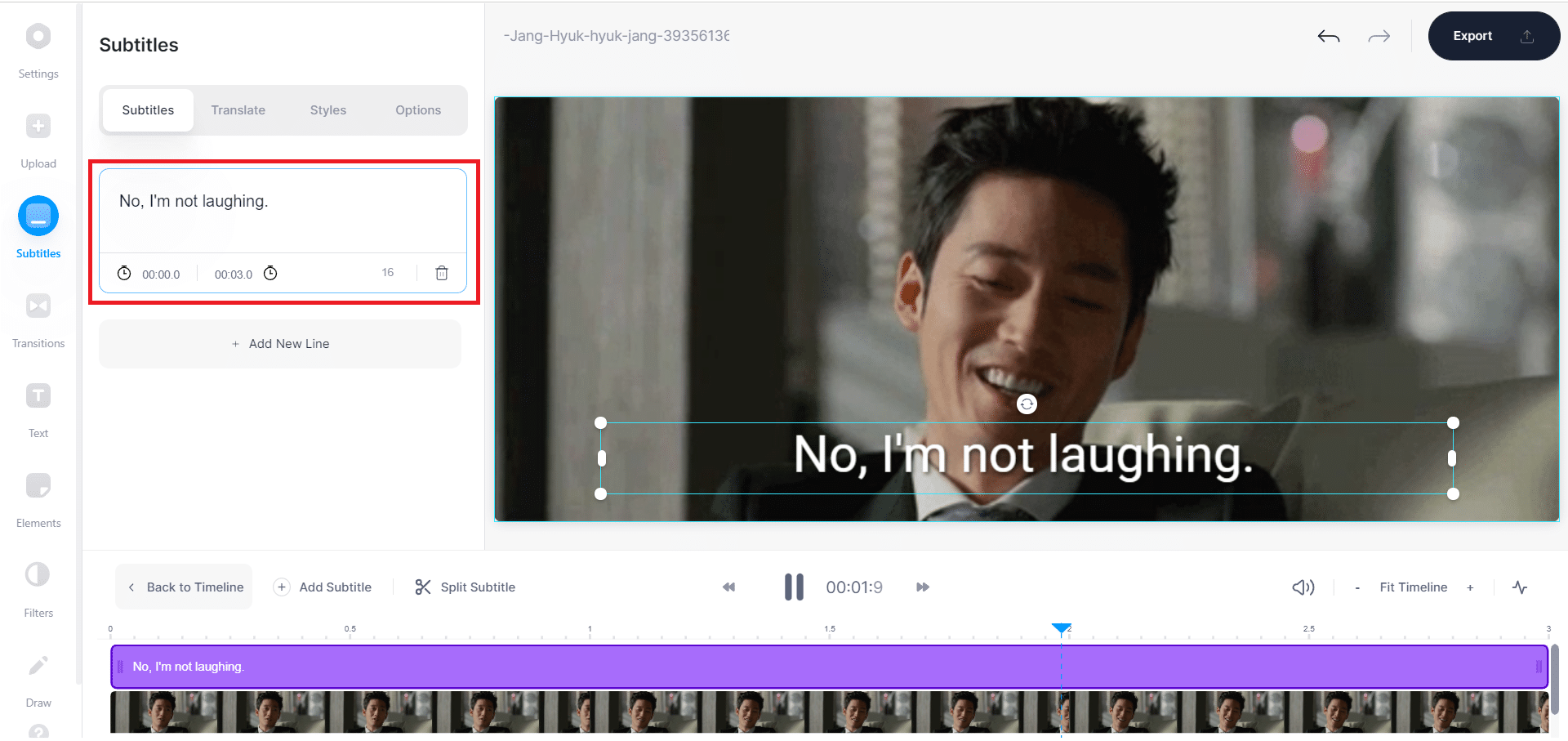 Ketik subtitle di kotak yang tersedia, seperti yang ditunjukkan. Cara Menambahkan Subtitle ke Film Secara Permanen