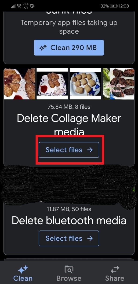 Tippen Sie auf „Dateien auswählen“ unter dem doppelten Dateiordner in Google Drive