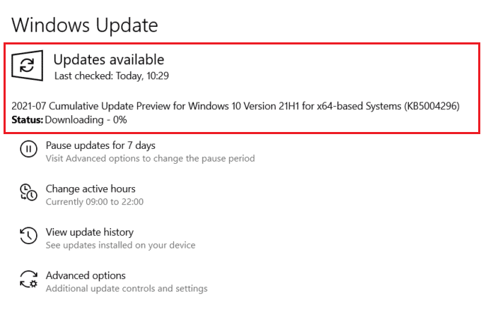 Laden Sie das Windows-Update herunter und installieren Sie es