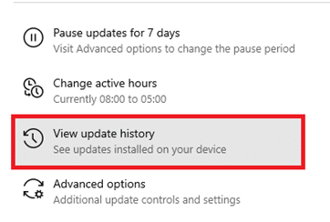 更新履歴を表示する
