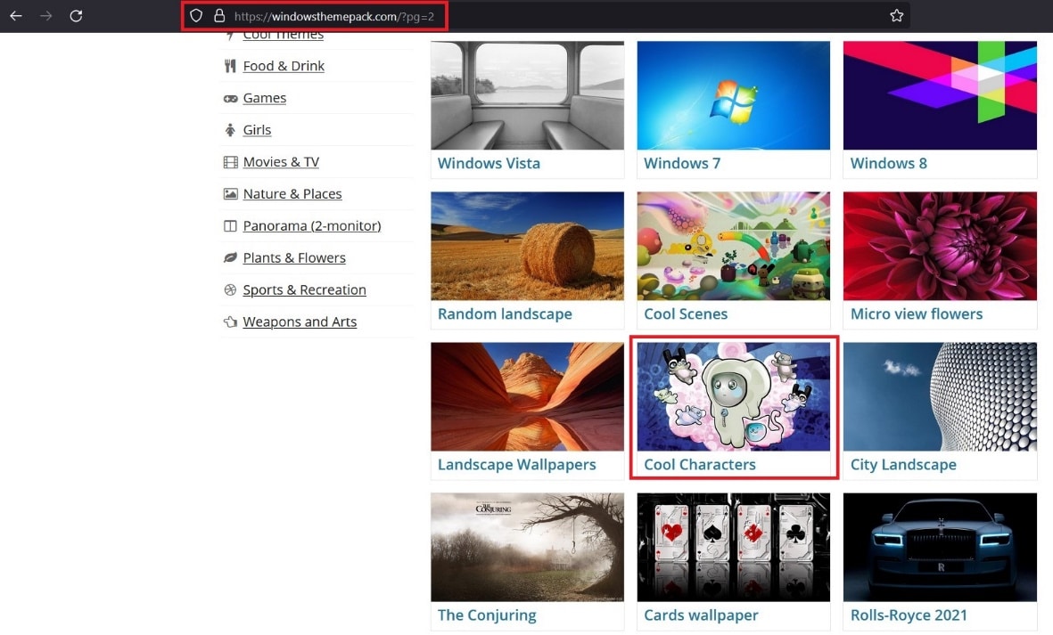 目的のテーマを検索してクリックします。 Windows10用のテーマをダウンロードする方法
