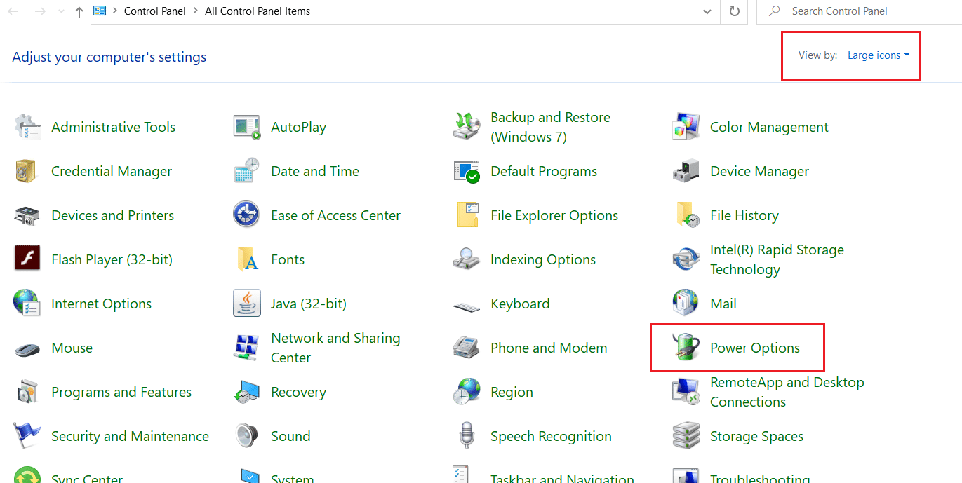 pergi ke Opsi Daya dan klik di atasnya. Perbaiki Pembaca Kartu Realtek Windows 10 Tidak Bekerja