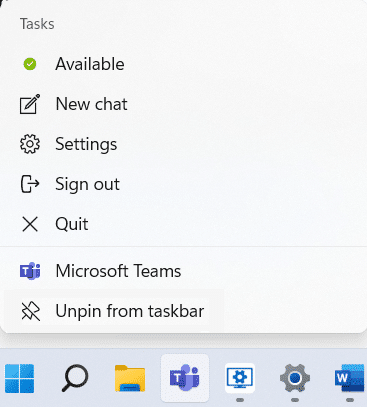 Windows 11 pasek zadań