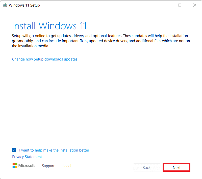 윈도우 11 설정 창. Windows 11에서 업데이트 실패 설치 오류 0x800f0988을 수정하는 방법