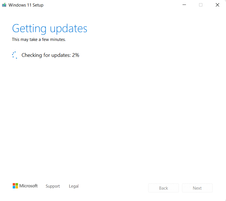 Windows 11 설치 창에서 업데이트를 확인합니다. Windows 11에서 업데이트 실패 설치 오류 0x800f0988을 수정하는 방법