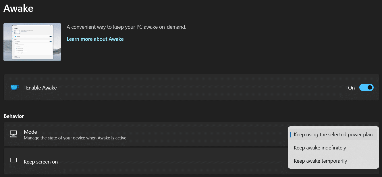 Utilitate Awake powertoys. Cum să utilizați PowerToys în Windows 11
