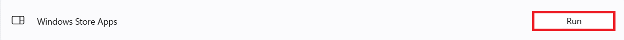 Outil de dépannage des applications du Windows Store