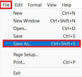 Menú Archivo. Cómo arreglar las aplicaciones que no se pueden abrir en Windows 11