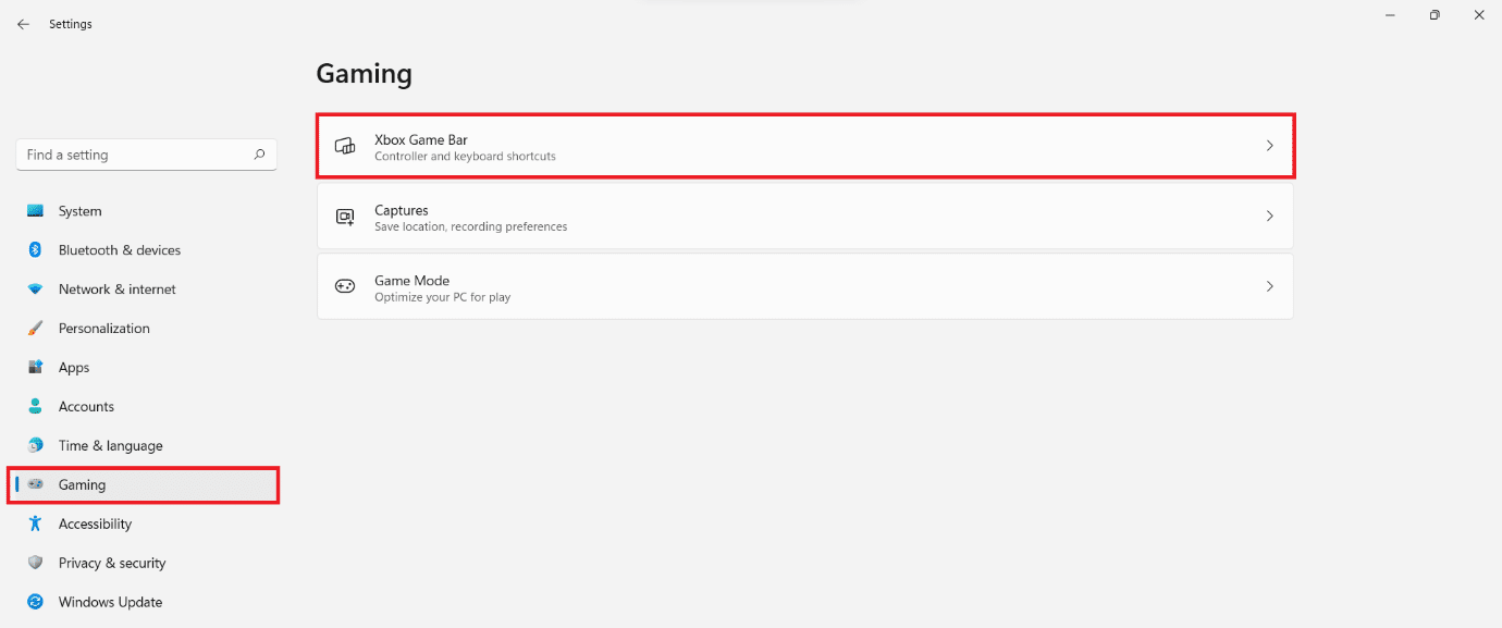 Aplicativo de configurações. Como desativar a barra de jogos do Xbox no Windows 11