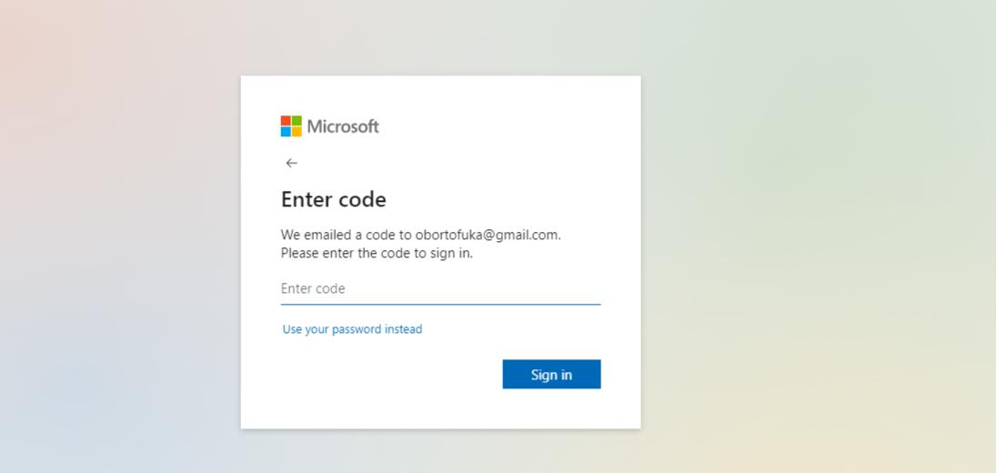 Insira o código de verificação recebido na área correspondente. Como recuperar a senha do Outlook