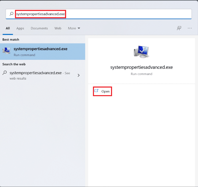 Mulai hasil pencarian untuk Systempropertiesadvanced.exe