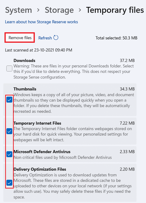 File sementara | Cara untuk mempercepat Windows 11