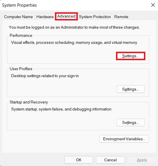 Jendela properti sistem. Cara untuk mempercepat Windows 11